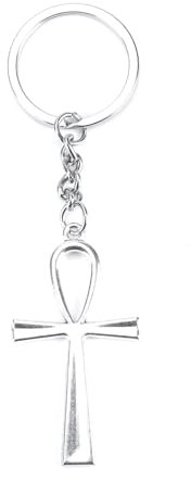 Tranbath Schlüsselanhänger Aus Edelstahl Mit Einzigartigem Wasser-Diamant-Cross Und Kronen-Anhänger, Geschenke Für Frauen (kreuzen3, S)