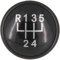 Recambo Schaltknauf Kappe Emblem Abdeckung 5 Gang passend für VW Golf IV, 1J, 1997-2006, Plug & Play, schwarz