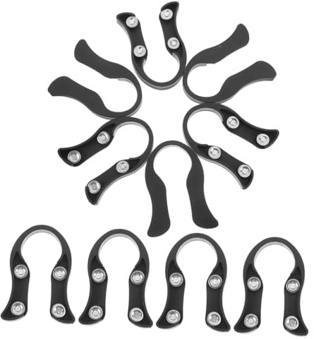 Cabilock 10St Aluminiumfolienschneider weinflaschenöffner Flaschenöffner Gastgeschenke Folienschneider für Wein Weinfolienschneider Flaschenöffner-Magnet Bar-Gadgets Rostfreier Stahl Black