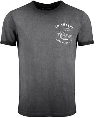 KEY LARGO Herren Klpazzo Round T-Shirt, Asphalt Grey (1111), L EU