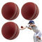 3 Stück Cricketball Ball, Weicher, Handgenähter Club-Cricketball Mit Genähter Naht, Cricketball Aus Gummi Für Draußen Und Drinnen, Für Anfängertraining, Familienspaß