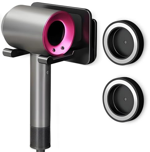 SupRovare Fönhalter Ohne Bohren, Föhn Halterung Kompatibel mit Dyson Supersonic Airwrap, Föhnhalter Wand Ohne Bohren Geeignet für die Meisten Haartrockner, Föhn Halterung Ohne Bohren fürs Badezimmer