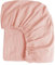 Boqingzhu Muslin Baumwolle Spannbettlaken 140x200cm Rosa Altrosa Pink Atmungsaktiv Weich Spannbetttuch Oeko-Tex Zertifiziert Kühlend Sommer Bettlaken für 25 bis 30cm Matraze