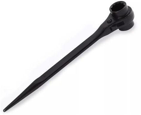 OKODOKO 17 x 19mm Hexagon Scaffold Podger Ratchet Spanner Ratcheting Socket Wrench Tool