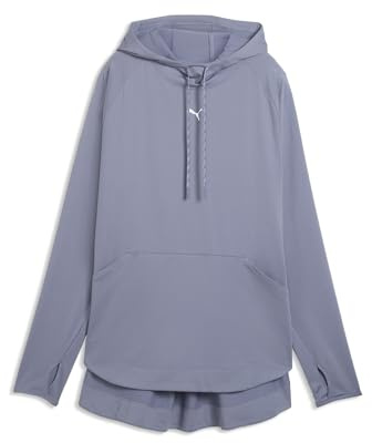 Puma Damen Modest Hoodie Kapuzenpullover, Grauer Himmel, S EU