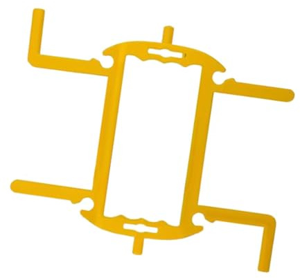 MagiDeal Support de Tuyau d'arrosage, Enrouleur de Tuyau d'arrosage Portable, Rangement extérieur pour pelouse, Organisateur de câbles pour Ferme, Jaune