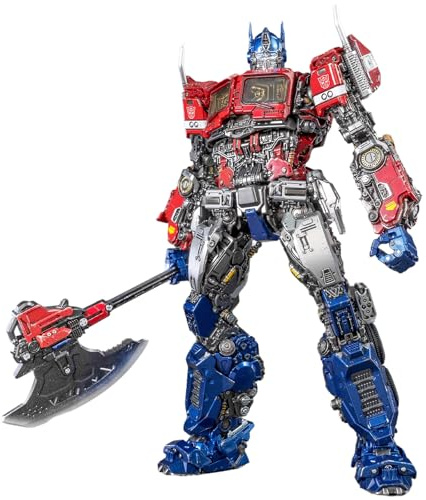 YOLOPARK Transformers: Bumblebee Optimus Prime Action Figure with Dual Modes - Cybertron & Earth,AMK PRO Series 7.87 Inch Highly Articulated Transformer Figures for Ages 15 and Up