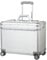ALUMAXX 45168 Pilotenkoffer Pandora, Trolley Aluminium, Piloten Rollkoffer Alu, Businesstrolley, Aktenkoffer, Alutrolley Höhe 103 cm, Silber Matt, Aluminiumtrolley mit 4X 360° Rollen, 47 x 36 x 25 cm