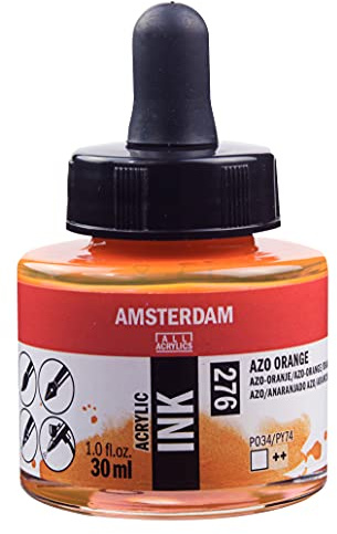 Amsterdam ACRYLC Ink AZO Orange, One Size