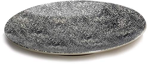 Lambert - Kaori - Servierplatte, Platte - Ø: 34,5 cm - Steingut - mit edler Krakelee Glasur - 1 Stück