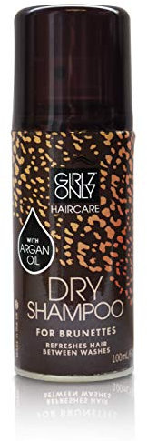 Girlz Only Haircare Trockenshampoo mit Argan-Öl für brünettes Haar, 100 ml