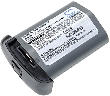 vhbw Akku kompatibel mit Canon EOS 1Ds Mark 3, 1Ds Mark III, 1DX, 1D X, R3, X Mark II Kamera (2600mAh, 10,8V, Li-Ion)