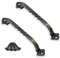 Ouvin 2 Pack Barn Door Pull Handle Hardware for Wooden Garden Gate Shed Cabinet Door (160mm/6inch Bronze)
