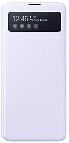 Samsung S View Smartphone Cover EF-EN770 für Galaxy Note10 Lite, Handy-Hülle, stoßfest, Schutz Case, integriertes Sichtfenster weiß