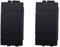 2 Pezzi Copritasti Copriforo Falso Polo, Compatibile Con Bticino Living, Occupa 1 Posto/Modulo (Nero)