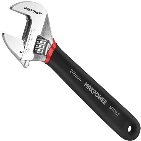 MaxPower Chiave a Rullino 200mm Chiave Regolabile Apertura Massima 24 mm Chiave Inglese Regolabile
