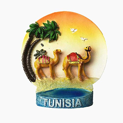 3D-Kühlschrankmagnet, Tunesien, Reise-Souvenir, Geschenk, Zuhause, Küche, Kühlschrank, Dekoration, Magnet-Aufkleber, Bastel-Kollektion