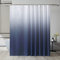 Furlinic Tenda Doccia Antimuffa 240x200 cm Tessuto Grande Blu Navy Gradiente Impermeabile Lavabile Tende Doccia Design Poliestere con 16 Ganci Tenda Doccia