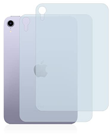 BROTECT (2 Stück Schutzfolie für Apple iPad Mini 6 WiFi 2021 (Rückseite, 6 Gen.) Displayschutz Folie Ultra-Klar