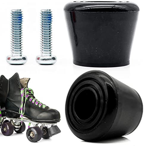 2 Stück Rollschuhe Zehenstopper, Roller Skate Stopper aus Gummi für Erwachsene, Zubehör für Zweireihige Schlittschuhe