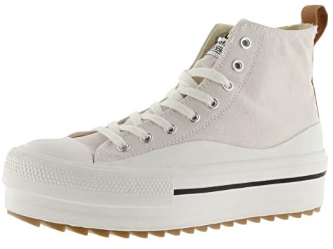 victoria Plataforma Botin Tribu Doble Lona & Suela Dentada 1061122-WOMEN para Mujer Crudo 41