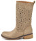 IF Fashion Scarpe da Donna Stivali Primaverili Estivi Traforati Al Polpaccio Biker Anfibi LY70-1 tortoraN.41
