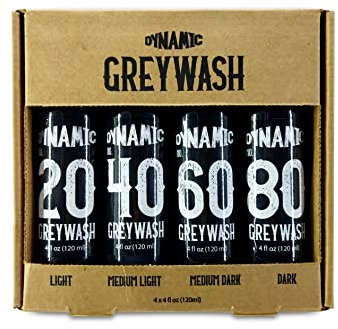 DYNAMIC - Tätowierfarben-Kit Farbe Grey Wash 4oz (120ml) - 4 einheiten