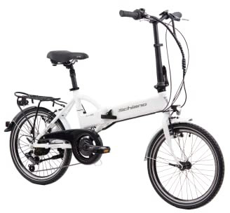 F.lli Schiano E-Sky, Electric Bike for Adults, 20 Folding Bike, 36V 7.8Ah Removable Battery, 250W Motor, 40Nm, Commuter Ebike, White
