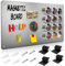 Raweao Magnetic Board for Wall 43.5x30cm, Metal Magnets Board for Fridge Magnets, Small A3 Magnet Wall Board Stainless Steel Thin for Kitchen Home Office Kids Bedroom