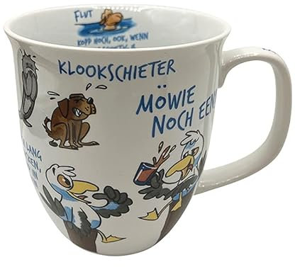 Maritimer Becher Küstengesabbel Klookschieter Dösbaddel Sprüche Tasse Kaffee Plattdeutsch