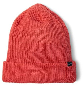 Volcom Herren Sweep Skull Fit Snow Beanie-Mütze, Orange S4, One Size