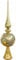 SHISHI Christbaum-Spitze Glas 33cm Gold Silber