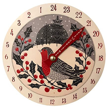 Kalender Von Eis Weihnachts-Adventskalender, 27,9 cm, Holz-Weihnachts-Countdown-Kalender, 2022, Weihnachts-Willkommens-Hausschild, Abstand, Weihnachts-Adventskalender, Grafik (Camouflage, One Size)