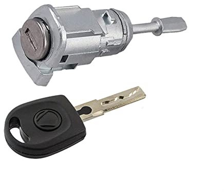 PULJIM Türschlosszylinder-Reparatur-Kit Nicht Links Nicht RECHTS Passt for V-w. Bora fit zum Golf IV 4. Polo 9N 1997-2014 1U0837167 1U0937168 Auto-Schließzylinder mit Schlüssel (Color : Left)