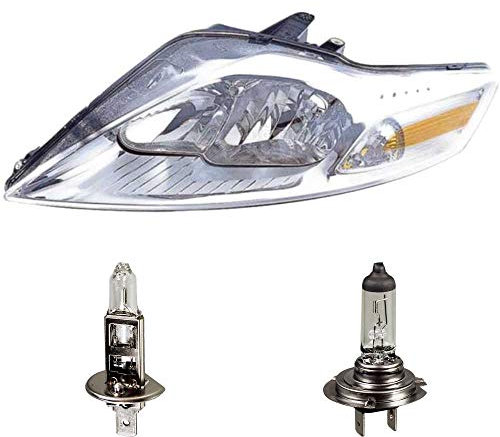 EISENFELS Bundle Set 106522549 erstellt mit Scheinwerfer links + Leuchtmittel H7 H1 kompatibel Mondeo IV Turnier BA7