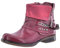 Elara Damen Biker Boots Nieten Stiefeletten Chunkyrayan 344 Wine-42