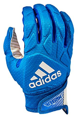 adidas Freak 5.0 Gant de receveur de football rembourré pour adulte Bleu roi/blanc Taille 4XL