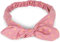 styleBREAKER Damen Haarband mit Punkte Muster, Schleife und Gummizug, Stirnband, Headband, Pinup, Rockabilly, Haarschmuck 04026036, Farbe:Altrose-Beige