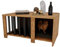 CraftPAK Hundehütte Indoor aus Holzwerkstoff – Hundehaus/Katzenhaus/Hundehütte für daheim im Möbelstil | großräumige Hundehöhle |Dog House Indoor Haustierhaus H45 x L92 x B58 cm - Braun