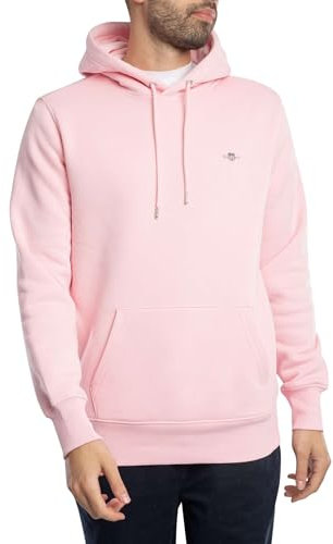 GANT Herren REG Shield Hoodie Kapuzenpullover, California PINK, 58