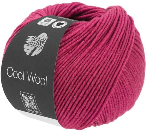 LANA GROSSA Cool Wool Melange | Extrafeine Merinowolle waschmaschinenfest und filzfrei | Handstrickgarn aus 100% Schurwolle (Merino extrafein) | 50g Wolle zum Stricken & Häkeln | 160m Garn FB 1432