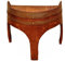 Nachttisch, Couchtisch, Weinfass aus Eiche, Wandtisch, Bogenbeine (18 Zoll)