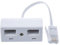 BT Telephone Socket Line 2 Way Splitter,White 1 to 2 BT 431A Female Socket Y Splitter with BT 431A Plug Cable,BT Double Adapter Connector Converter Extender for UK Landline Telephone Fax Modem