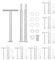 sourcing map 8 Set 3-Tier Cupcake Stand Hardware Handles, Zinc alloy Cake Plate Stand Handle Fittings with Screws for DIY Making Fruit Plate Cake Stand, T Shape Silver