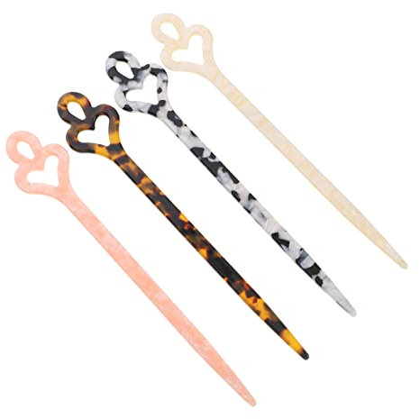 Healvian 4piezas Horquilla Retro Para Moños Palillos Chinos Cabello Accesorios De Decoración Cabello Estilo Vintage