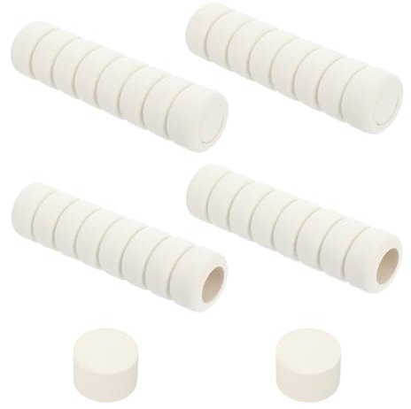 JIEYAO 4 Stück Türklinkenpuffer,Türgriff-Schutz Weicher Schaumstoff Griff-Abdeckungen Kindersicherung Türklinke Schutz Türgriffabdeckung Schutzgriffabdeckungen Von Wänden Möbeln, Beige + Braun