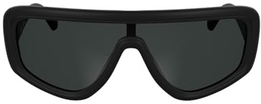 CALVIN KLEIN JEANS Unisex Adult Sunglasses CKJ25605S - Matte Black with Solid Grey Lens