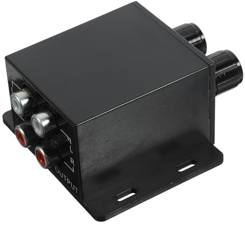 BUGUUYO Universeller Bassregler Auto Audio Lautstärkeregler Einstellbarer Subwoofer Pegelregler für Auto Lautsprechersystem