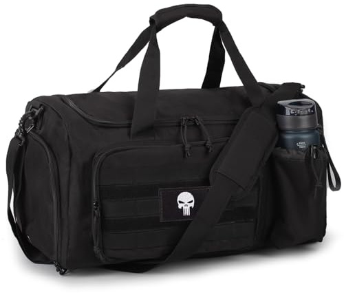 Bunnychic Taktische Sporttasche für Herren, große 60-Liter-Reisetasche | Taktische Sporttasche mit großem Volumen und vielen Fächern, wasserfeste Multitasche für Camping und Wandertouren