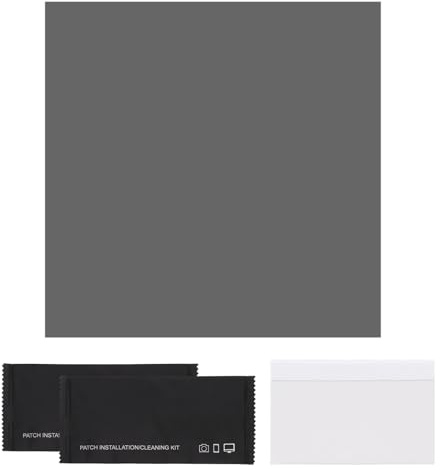 sourcing map Film polarisé, 17,8 x 17,8 cm, feuilles adhésives universelles, filtre polarisant linéaire avec kit de nettoyage, grattoir pour réparation d'écran LCD, physique, éducation physique (180 x